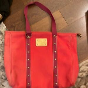 Louis Vuitton vintage Stylish Red Tote Bag